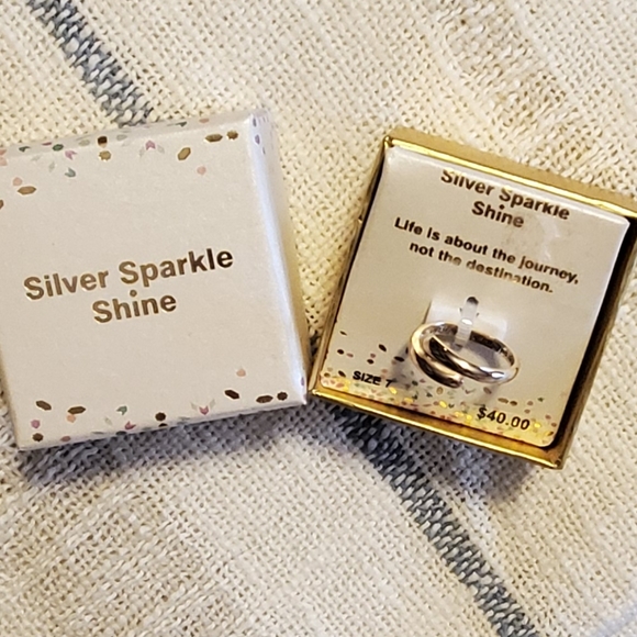 Inscribed Bypass ring - Picture 1 of 3